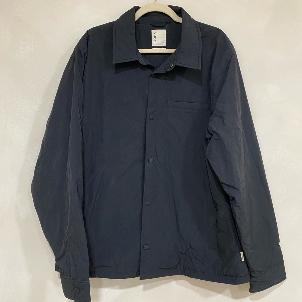 Vuori Nomad Insulated Shirt Jacket Mens Black XL